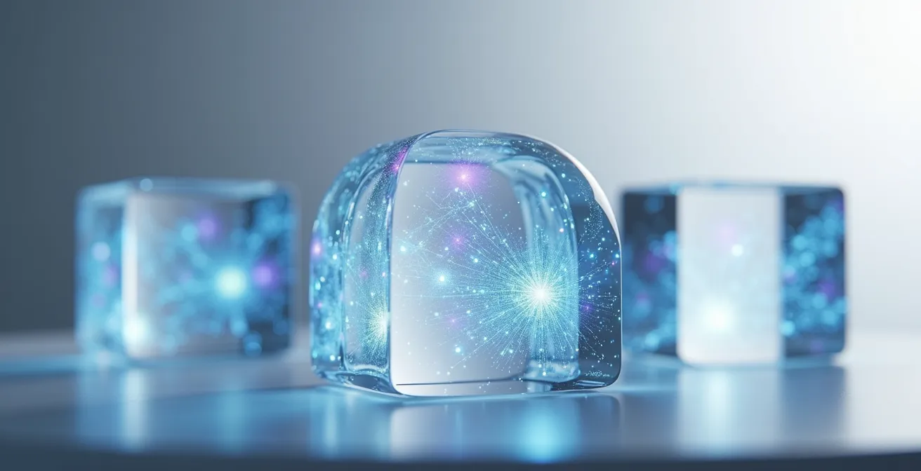 Abstract visualization showing interconnected network nodes representing Teams performance data flowing through correlation engine to reveal root causes and strategic business insights